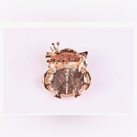 Owl Brooch Pin Women's Fashion Jewelry Gold Tone Rhinestone Elegant Accessory - Picture 2 of 3